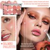 JunKuJk 8 Colors Blush Palette,Shimmer Silky Matte Blush Powder Palette,Professional Cute Face Contour Highlighter Blush Palette with Blush Makeup Brush