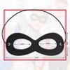 AIMIKE 2Pcs Superhero Masks, Black Felt Eye Masks, Halloween Dress Up Masks, Adjustable Half Masks with Elastic Rope - Great Party Cosplay Accessory