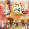 itshWOee Christmas Ornaments Building Set with Light, 6 Pack Christmas Tree Décor with Santa Claus Elk Nutcracker Penguin Building Toys, Christmas Party Gifts for Kids Boys and Girls Aged 6+