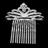Honbay Princess Tiara Comb, Flower Girls Crystal Rhinestone Crown Hair Comb Hair Accessories