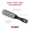 Kent KFM2 Gel Styling Hair Brush for Men - 9 Row Mens Hair Brush with Ionic Anti Static Bristles Great for a Daily Mens Styling Brush - Kent Brush Detangling and Smoothing Long or Thick Hair