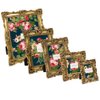 Laura Ashley 5x7 Gold Ornate Textured Hand-Crafted Resin Picture Frame with Easel & Hook for Tabletop & Wall Display, Decorative Floral Design Home Décor, Photo Gallery, Art, More (5x7, Gold)