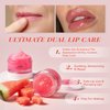 Lip Mask Set, Lip Scrub & Lip Butter, Overnight Lip Treatment Set Enriched With Skin Softening Ceramide & Watermelon and Hydrating Shea Butter, For A Softer & Smoother Pout