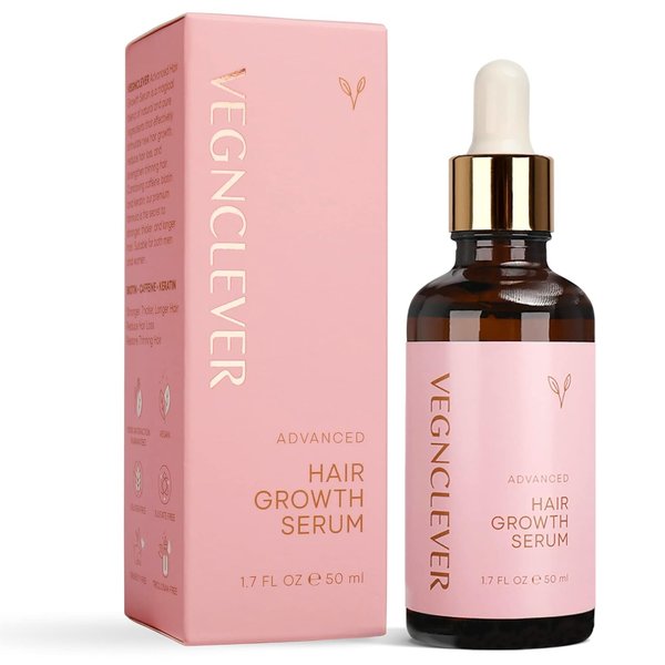 Hair Growth Serum for Women, Veganic Natural Hair Growth Oil - 100% Vegan Hair Regrowth Serum, Gro Hair Serum for Hair Loss, Hair Thickening Products for Women