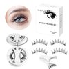 YALGET Magnetic False Eyelashes Set Magnetic Eyelashes are glue-free and reusable Magnetic false eyelashes come with an eyelash applicator (EM07)