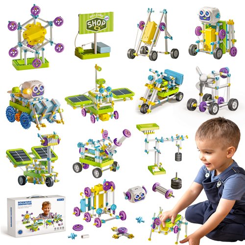STEM Toys, SMILESSKIDDO 434 PCS Building Blocks, 36+ Robot Models Learning & Education Science Kit Toys, 5 6 7 8 9 10 11 12 Year Old Boy and Girl Gift