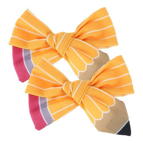 Molain Cute Hairpins for Girls, Pencil Hair Clips Bow Hair Accessories Ponytail Holder Hair Ties ...