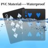 Pumtus 6 Decks of Waterproof Poker Cards, Plastic PVC Playing Cards, Standard Index Playing Cards with Gift Box, Magic Trick Cards for Party, Game, Blackjack, Euchre, Card Game