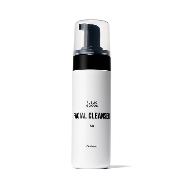 Public Goods Facial Cleanser & Moisturizer for Men & Women | Moisturizing & Hydrating Foaming Cleanser | Removes Dirt & Oil | Makeup Remover | Sulfate & Paraben Free | Vegan Friendly | 5 Fl Oz Bottle