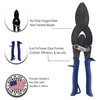 MIDWEST Blade Crimper - Sheet Metal Duct End Crimps Up to 1-5/8" with Compound Leverage & KUSH'N-POWER Comfort Grips - MWT-C5