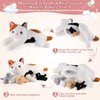 gnomantic 5 Pieces Cat Stuffed Animals with Babies Inside Belly - 1 Mommy Stuffed Cat with 4 Kittens - Stuffed Kitty Cat Plush Toys for Kids Age 3-8, Gifts Ideal for Christmas, Valentine's, Birthday