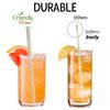 Friendly Straw 150 Pack Biodegradable Jumbo Smoothie and Milkshake Straws, 7.75" x .4" Extra Wide Disposable Paper Straws Bulk Pack