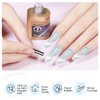 Bevimee Cat Eye Gel Nail Polish 12ML, 3 In 1 Step Holographic Cateye Gel Polish With Magnet, Silver Glitter Magnetic Crystal Ice Shimmer Nail Polish Gel Soak Off UV/LED Nail Art Design