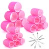 Cludoo Jumbo Hair Curlers Rollers with Clips, 28 Pcs Self Grip Rollers Set for Volume and Curls - 6.3cm, 4.3cm, 3.7cm for Long, Medium, Short, Thick Hair, Bangs, and Salon Hair Styling