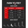 FARM TO FEET Total Eclipse Blue Ridge Crew Socks, 1 EA