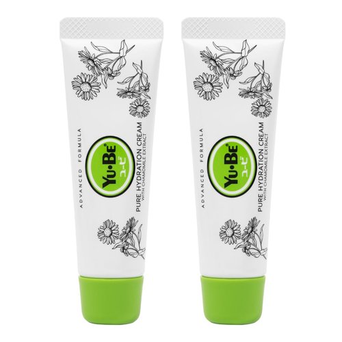Yu-Be Advanced Formula Pure Hydration Cream Duo - Daily Oil & Fragrance Free Moisturizer to Hydrate & Soothe Sensitive Skin | Moisturizing Lotion Safe for All Skin Types & for Face, Body, & Hands