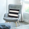 tiggell 4 Pack Waterproof Pillow Covers Outdoor Throw Pillowcases Decorative Garden Cushion Case for Home Garden Patio Couch Balcony Striped (18 * 18 inch, Black & White)