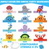24 Pcs Under the Sea Party Hats - Ocean Theme Headbands for Girls and Kids, Sea Animals Paper Crowns for Birthday Decoration