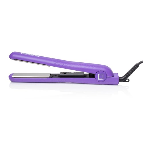 Color Pop 100% CHROME 1.25" Professional Flat Iron Stylist FAR Infrared Technology Straightener (Purple)