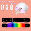COOSLIM Anti UV Gloves for Gel Nail Lamp, UPF50+ Protection Gloves for Manicures, UV Sun Protection Gloves for Women-Pink