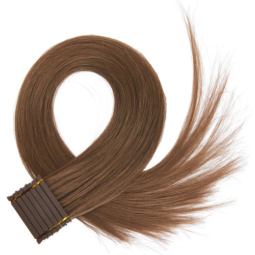 6D Hair Extensions 100% Real Human Hair 13pcs 52g/pack No-Trace Hair Extensions (14 inch #4)