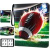 400 Pockets Football Cards Binder,Trading Cards Holder Card Collectors Album,Trading Card Binder 4 Pocket with 50 Removable Sleeves