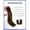 Balayage clip in hair extensions real human hair Dark Brown to Chestnut Brown Human Hair Clip in Extensions Remy Human Hair Clip on Extensions Silky Straight Brown Hair 14 Inch 120g