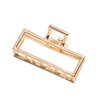 Vintage Metal Hair Claw Hair Jaw Clips Hair Clamp Accessories for Women (Rectangle, Rose gold)