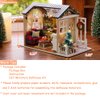 TuKIIE DIY Miniature Dollhouse Kit, 1:24 Scale Wooden Mini Doll House Accessories with Furniture for Kids Teens Adults(Holiday Times)