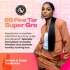 Bronner Bros BB Pine Tar Super Gro Conditioning Temple & Scalp Treatment for Dandruff - Soothes Dry, Itchy Scalp, Moisturizer & Deep Conditioner - With Pine Tar, Salicylic Acid & Lanolin - 6 oz