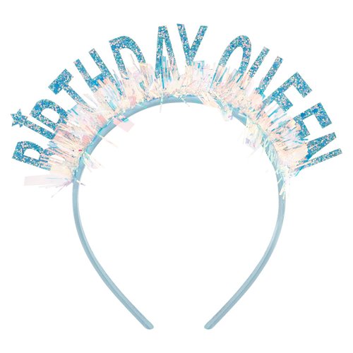 Aprince Birthday Headband Birthday Crown Birthday Tiara Blue Happy Birthday Headband Party Decorations Birthday Crown for Girls