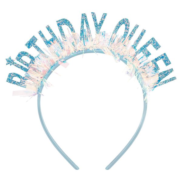 Aprince Birthday Headband Birthday Crown Birthday Tiara Blue Happy Birthday Headband Party Decorations Birthday Crown for Girls
