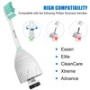 Kecura Replacement Brush-Heads Compatible with Philips Sonicare: e-Series Toothbrush Heads HX7022/66 fits Essence & CleanCare Electric Brush Handles, 6 Pack
