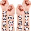 Panda Temporary Tattoos Birthday Party Supplies Decorations 96PCS Cute Tattoos Stickers Party Favors Kids Gifts Girls Boys Classroom School Prizes Themed