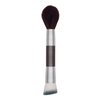 Mirabella Perfecting & Sculpting Duo Foundation Brush, Professional Makeup Brush Collection, Cruelty-Free Synthetic Bristle Brush, Hand-Sculpted Brushed Aluminum Handle Blending Brush for Makeup