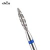 NMKL38 Tornado Flame Diamond Nail Drill Bit 3/32" Manicure Cutters Rotary Burr Drill Accessories Spiral Nail Mills Tool (A-M)