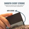 3 Pack Pocket Beard Comb for Men - Mini Hair and Mustache Styling Comb Kit | Anti-Static Wallet Comb for Men’s Beard Care, Grooming, and Detangling | Portable Small Combs for On-The-Go