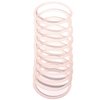 Mia Silkies, Silicone Hair Elastics Rubber Bands Last 10 Times Longer, Translucent Clear, for Women, Girls, Sports, Wet Hair 10pcs