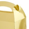 Juvale 24-Pack Treat Boxes - Candy Gable Boxes for Party Favors, Birthday, Wedding, Baby Shower (Gold, 6.2x3.5x3.6 In)