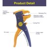 VCELINK Automatic Wire Stripper and Cutter, Professional 2 in 1 Adjustable Electrical Cable Wire Stripping Tool&Eagle Nose Pliers (7-Inch)