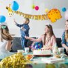 Giraffe Happy Birthday Party Banner, Cartoon Safari Animal Garland, Kids Jungle Themed Birthday Decorations, Funny Wall Hanging Letter Bunting for Children's Party Supplies