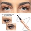 BowJian Gray Eyebrow Pencil Waterproof Microblade Eyebrow Pen Long Lasting 4 Tip Microblade Brow Pen Eyebrow Tint Pen Brow Pencil Natural Eyebrow Makeup Microblading Pen Eyebrow Tattoo Brow Pen #Gray