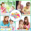 40 Pieces Play Dough Tools and Cutters Play Dough Set Accessories Various Plastic Colorful Molds and Shapes, Party Pack Playset for Air Dry Clay and Dough