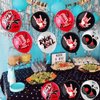 Rock and Roll Party Decoration Balloons 12'' Latex Balloons for Music Theme Party Decorations 1950's Birthday Party Supplies 50s 60s Rock Party Favors