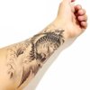 Oottati 6 Sheets 21x15cm Old School Koi Carp Lucky Golden Fish Arm Leg Temporary Tattoo Stickers Perfect for Parties, Events and More