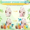 11 Pieces Dinosaur Stuffed Animal Small Dino Plush Toy and Egg Bag Set Stuffed Dinosaur Cute Stuffed Animals Plush Toys Soft Dinosaur Stuff Animals for Birthday Dinosaur Themed Party Decorations
