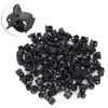 Haosie Mini Hair Clips Set - 100 Stylish Non-Slip Black Plastic Claw, Jaw Clips, Crown Claws and Clamps Hair Accessories for Girls and Women