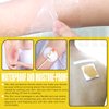 Mardatt 130Pcs 4 Size Waterproof Stretch Adhesive Bandage Assortment Set, Clear Tattoo Protection Film Transparent Adhesive Bandages Dressing Tape Tattoo Aftercare Wrap for Shower