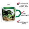 The Unemployed Philosophers Guild Disappearing Dino Mug - Heat Sensitive Color Changing Coffee Mug - Add Hot Liquid and Watch Dinosaurs Turn to Fossils,12 fl oz