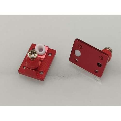 LEEFAI Fingerboard Trucks Baseplate CNC Aluminum V Baseplate fit for DYT,BRT,SBT Professional Trucks (Red)